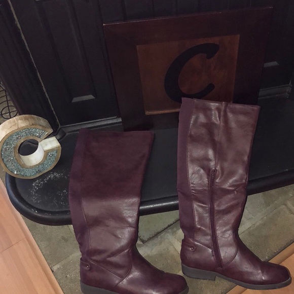 Gently Used Journee Collection Wine Boots! - Picture 4 of 6